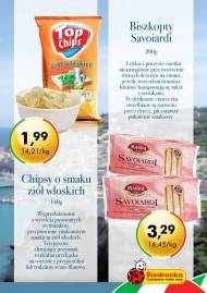Chipsy o smaku ziół włoskich cena 1,99 zł. Biszkopty Savoiardi ...