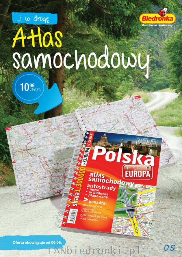 Atlas samochodowy Polska + Europa w cenie 10,99PLN