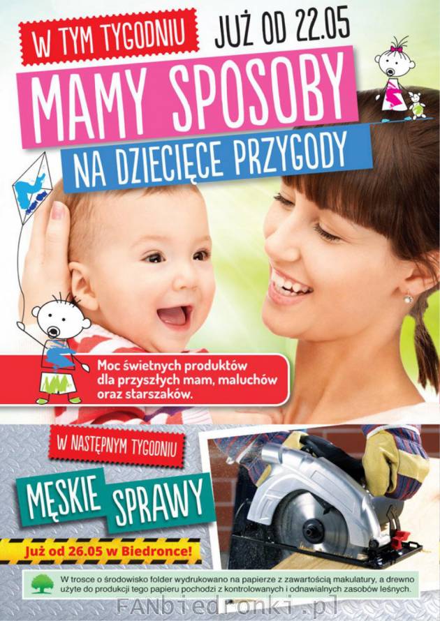 Nowa gazetka od 22 maja z produktami dla dzieci.