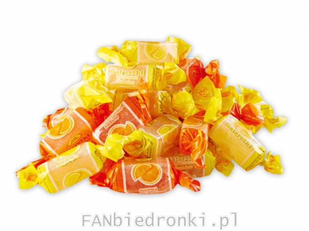 Cukierek galaretka w cukrze, cena: 1,29 PLN, 
- pomarańczowy,
- cytrynowy
- oferta ...