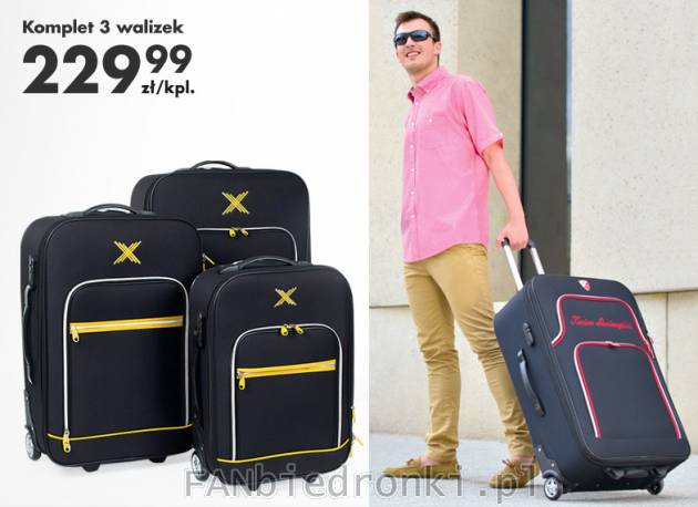 Komplet 3 walizek- idealne na krótkie wycieczki lub dłuższe wyjazdy rodzinne
- ...