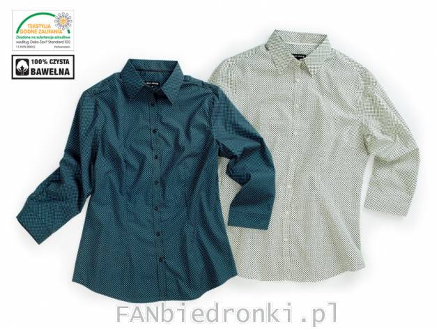 Koszula damska, cena: 44,99PLN
- długość rękawa &#190; zapewnia komfort ...