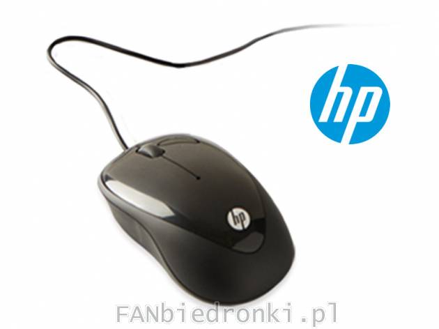 Mysz przewodowa USB HP, cena: 19,99 PLN, 
- 3 przyciski
- czujnik optyczny
- ...