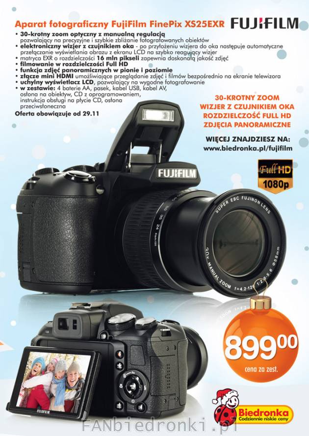 Aparat fotograficzny Fujifilm HS25EXR XS25EXR (w jednej gazetce jest XS a w innej ...