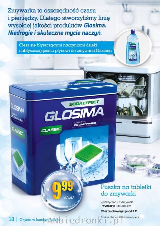 Puszka na tabletki w Biedronce:
- praktyczna i bardzo wytrzymała
- marka Glosima ...