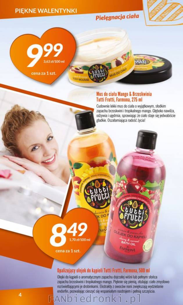 Kosmetyki firmy Tutti Frutti: mus do ciała mago i brzoskwinia oraz opalizujący ...