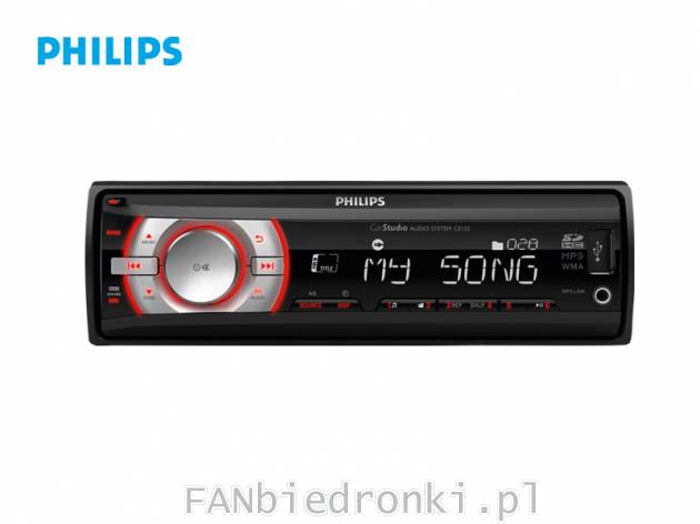 Radio do samochodu Philips CE132, cena: 149,00 PLN, 
- możliwość słuchania ...
