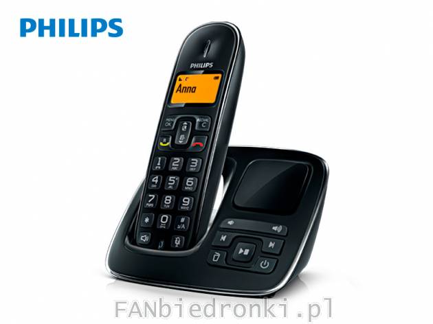 Telefon bezprzewodowy PHILIPS CD1961 BeNear, cena: 99,00 PLN, 
- tryb głośnomówiący
- ...