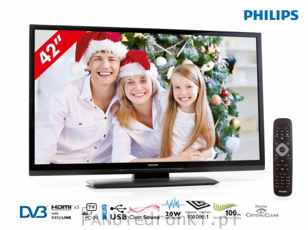 Telewizor LED Full HD, model: Philips 42PFL3207H/12, cena: 1699PLN
- doskonała ...