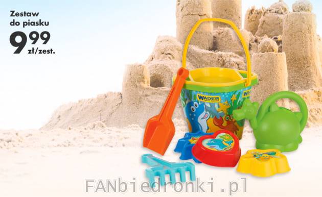 Zestaw do piasku- zestawy plażowe z czterema różnymi grafikami nadruku: plaża, ...